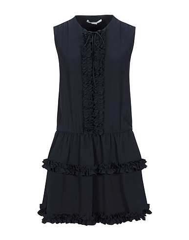 STELLA McCARTNEY Short dress Midnight blue 64% Viscose, 32% Acetate, 4% Elastane