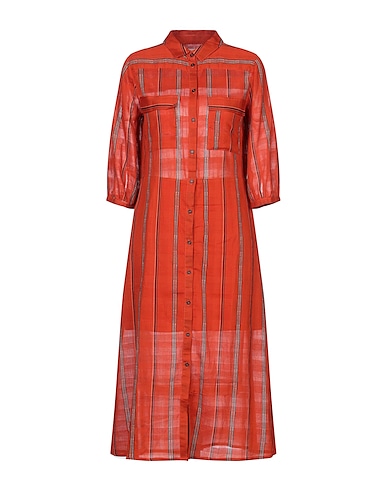 BA&SH Midi dress Rust 100% Cotton