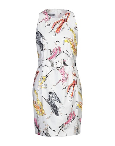 MOSCHINO Short dress White 97% Cotton, 3% Other Fibres