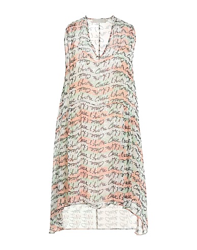 L' AUTRE CHOSE Short dress Light green 100% Silk