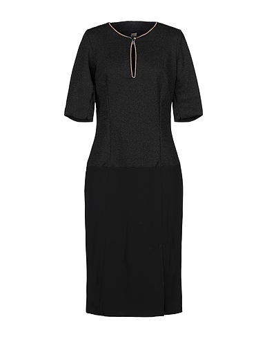CAVALLI CLASS Midi dress Black 96% Polyester, 4% Elastane, Viscose