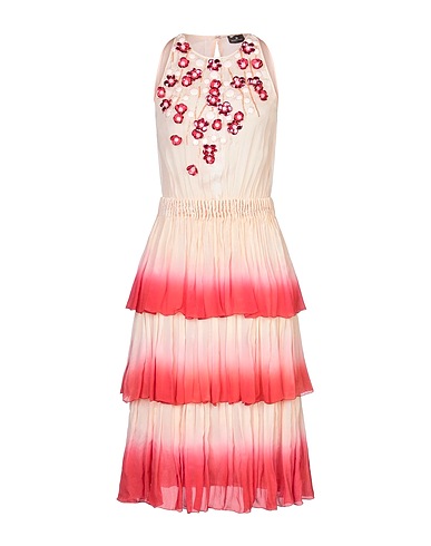 ELISABETTA FRANCHI Midi dress Apricot 100% Viscose