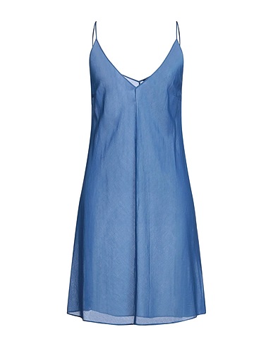 ANTONELLI Short dress Slate blue 100% Cotton