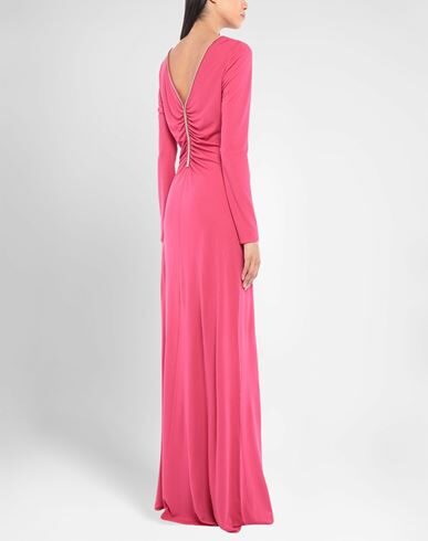 Shop Emilio Pucci Pucci Woman Maxi Dress Fuchsia Size 10 Viscose In Pink