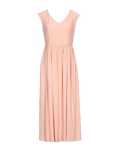 1-ONE Vestito midi Rosa chiaro 69% Acetato, 31% Seta