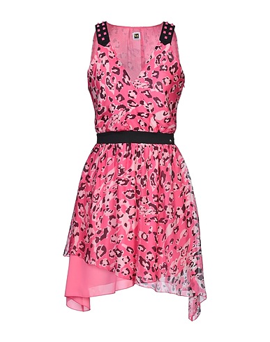 BY BYBLOS Short dress FUCSIA 70% Viscose, 30% Silk