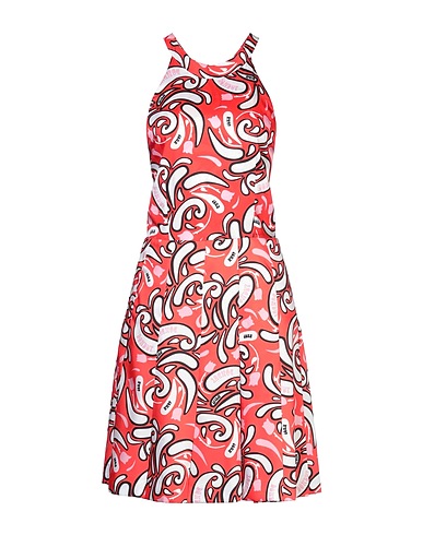 DONDUP Midi dress Red 100% Polyester