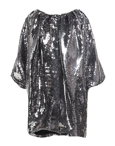 HALPERN Sequin dress Silver 100% Polyester