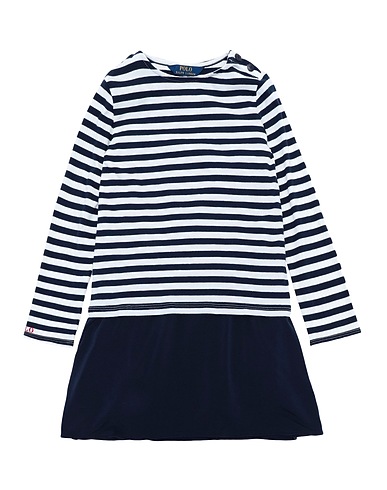 POLO RALPH LAUREN Dress Layered Jersey Dress & Tee
 Midnight blue 100% Cotton