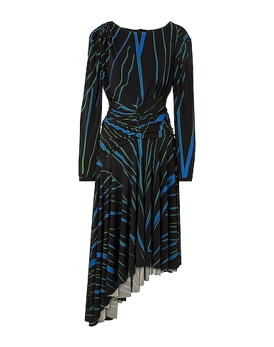 PREEN by THORNTON BREGAZZI Midi dress Black 95% Polyester, 5% Elastane