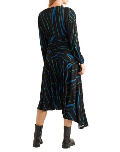 Shop Preen By Thornton Bregazzi Woman Midi Dress Black Size S Polyester, Elastane