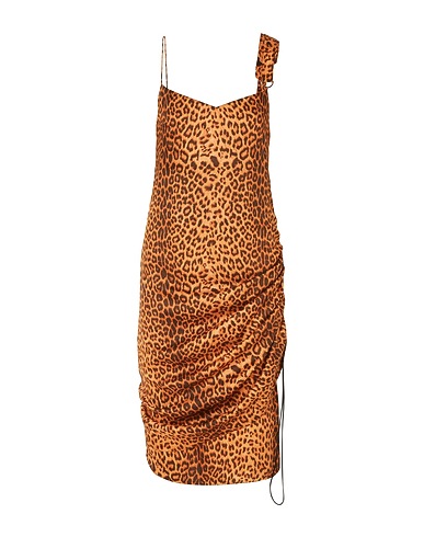 COMMISSION Midi-Kleid Braun 100% Polyester
