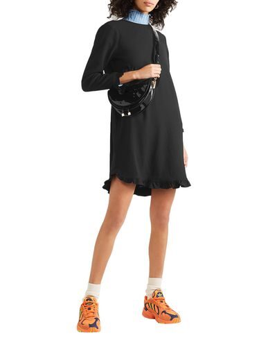 Ganni Short Dresses In Black