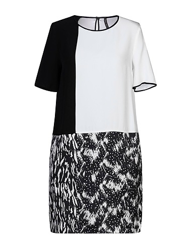 MANILA GRACE Short dress White 66% Acetate, 34% Viscose
