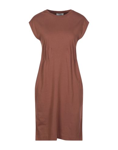 Alpha Studio Midi Dresses In Brown