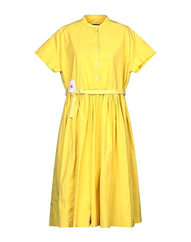 HIGH Midi dress Yellow 100% Cotton