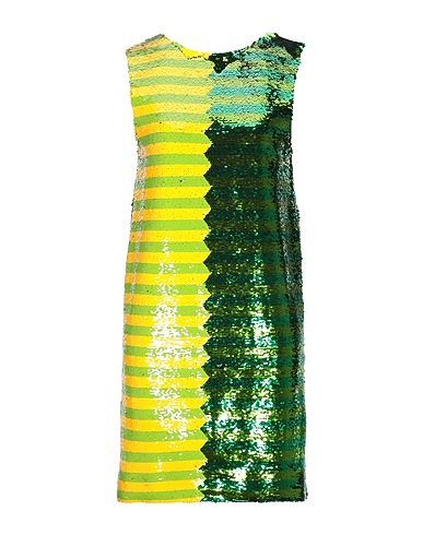 HALPERN Short dress Green 100% Polyester