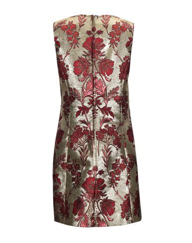 Dolce & Gabbana Woman Mini Dress Gold Size 12 Polyester, Acetate, Silk, Metallic Fiber In Gold