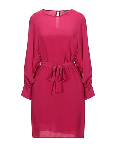 TWINSET Short dress Garnet 66% Viscose, 34% Silk