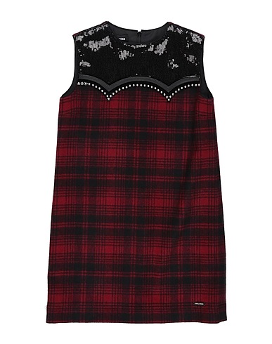 DSQUARED2 Dress Burgundy 65% Wool, 30% Polyester, 5% Other Fibres, Polyurethane, PVC - Polyvinyl chloride