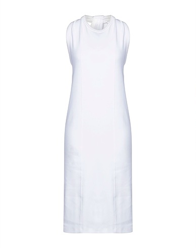 HELMUT LANG Midi dress White 100% Cotton