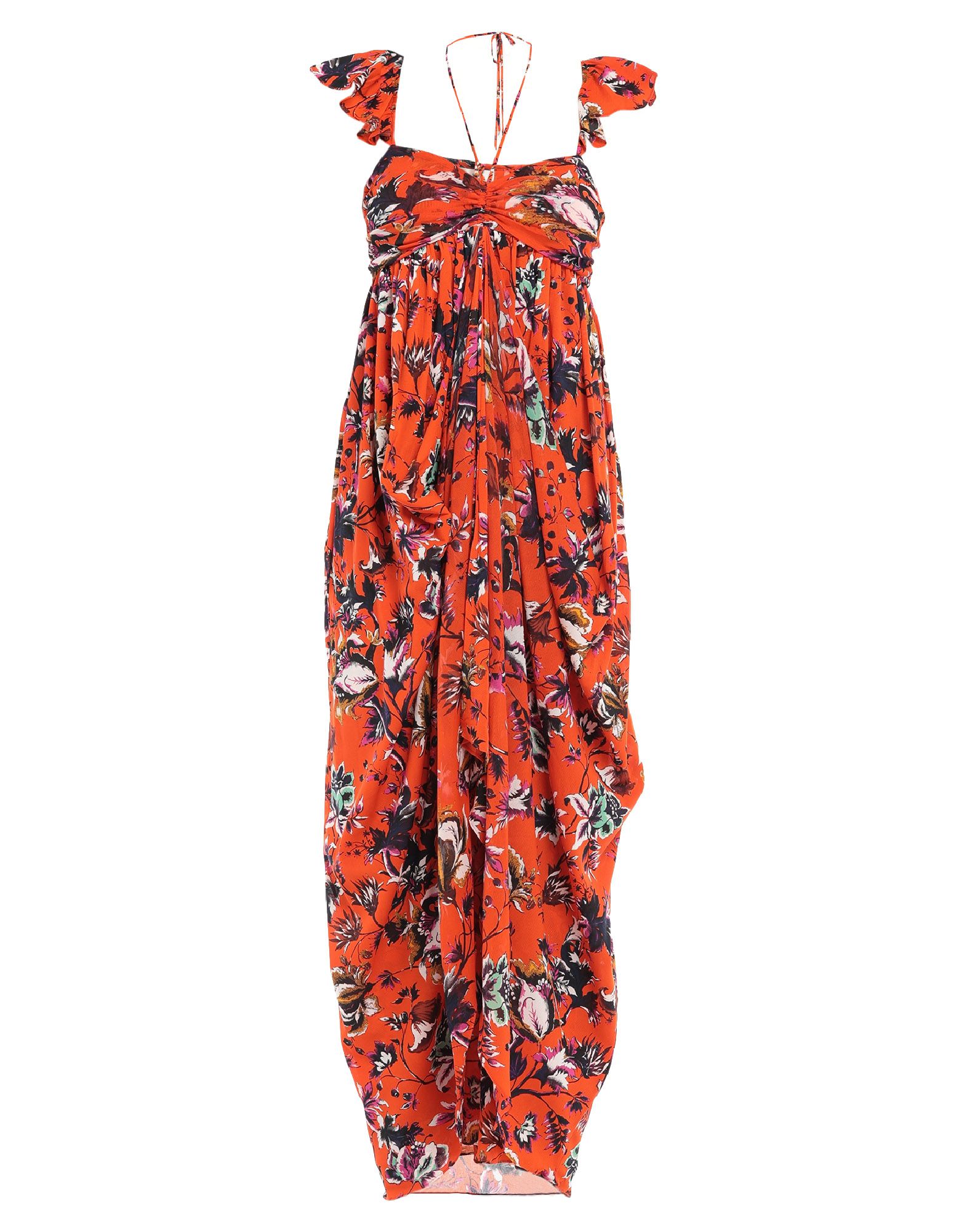 drawstring maxi dress