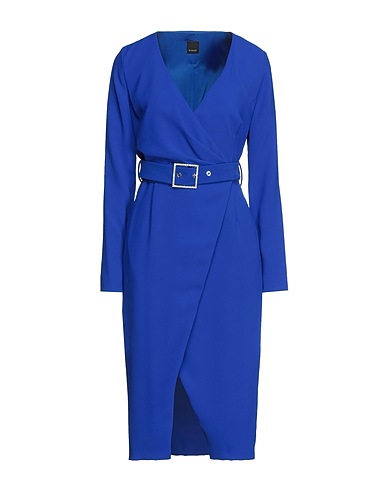 PINKO Midi dress Bright blue 100% Polyester