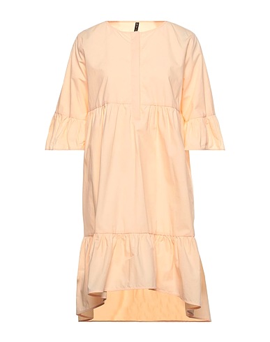 MANILA GRACE Short dress Apricot 100% Cotton