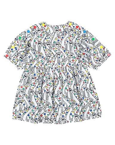 STELLA McCARTNEY KIDS Vestito Bianco 100% Cotone