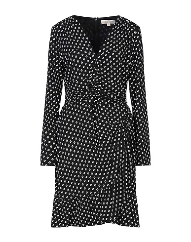 MICHAEL MICHAEL KORS Kurzes Kleid Schwarz 95% Viskose, 5% Elastan