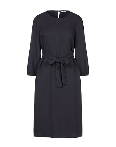 PESERICO Midi dress Black 96% Viscose, 4% Elastane
