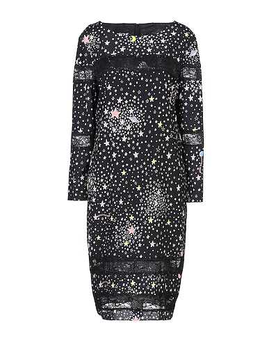 BOUTIQUE MOSCHINO Midi dress Black 91% Silk, 9% Elastane, Polyamide