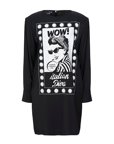 BOUTIQUE MOSCHINO Sheath dress Black 60% Polyester, 40% Viscose