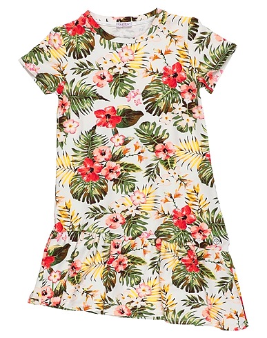 BYBLOS Dress White 95% Cotton, 5% Elastane