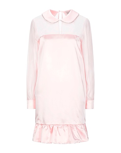 BE BLUMARINE Short dress Light pink 100% Acetate, Polyester