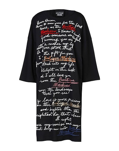 BOUTIQUE MOSCHINO Vestito midi Nero 100% Cotone