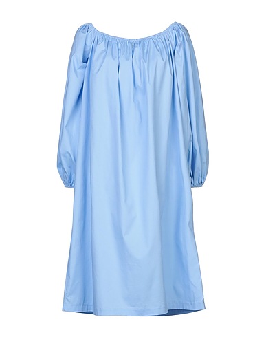 SOUVENIR Midi dress Azure 95% Cotton, 5% Elastane