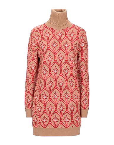 BE BLUMARINE Short dress Camel 40% Wool, 35% Viscose, 13% Polyamide, 7% Cashmere, 5% Metallic Polyester
