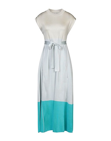 AGNONA Midi-Kleid Tūrkis 89% Viskose, 8% Polyamid, 3% Elastan