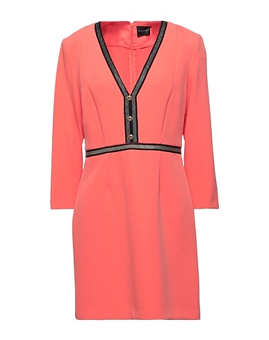 ATOS LOMBARDINI Kurzes Kleid Orange 94% Polyester, 6% Elastan