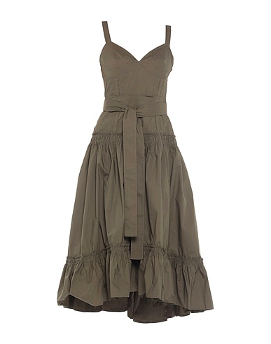 PROENZA SCHOULER Midi dress Military green 100% Cotton