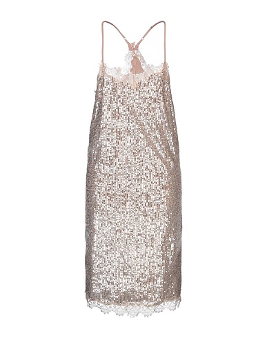 SEMICOUTURE Vestito midi Cipria 98% Poliammide, 2% Elastan