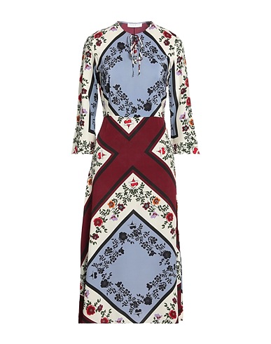 SANDRO Midi dress Pastel blue 100% Silk