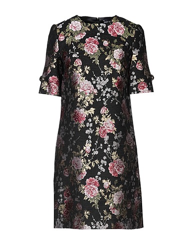 DOLCE&GABBANA Short dress Black 56% Acetate, 35% Acrylic, 9% Polyester