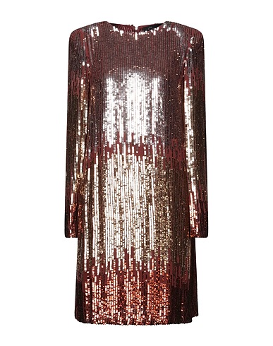 CLIPS Sequin dress Brown 100% Viscose