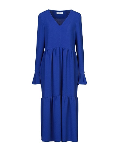 SOALLURE Midi dress Bright blue 95% Polyester, 5% Elastane