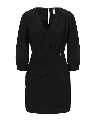 SOUVENIR Vestito corto Nero 100% Poliestere