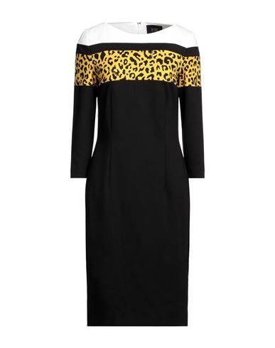 Cavalli Class Midi Dresses In Black