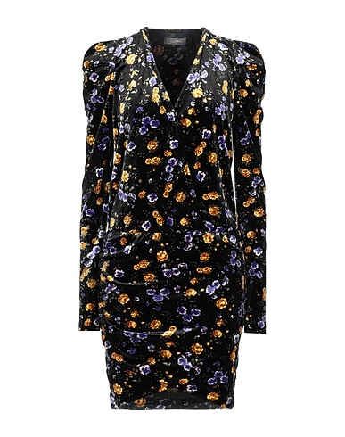 SOALLURE Short dress Black 92% Polyester, 8% Elastane