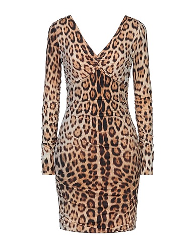 ROBERTO CAVALLI Elegant dress Beige 88% Polyamide, 12% Elastane